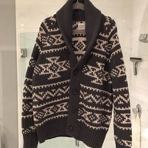 GAP Boys Shawl Collar Cardigan